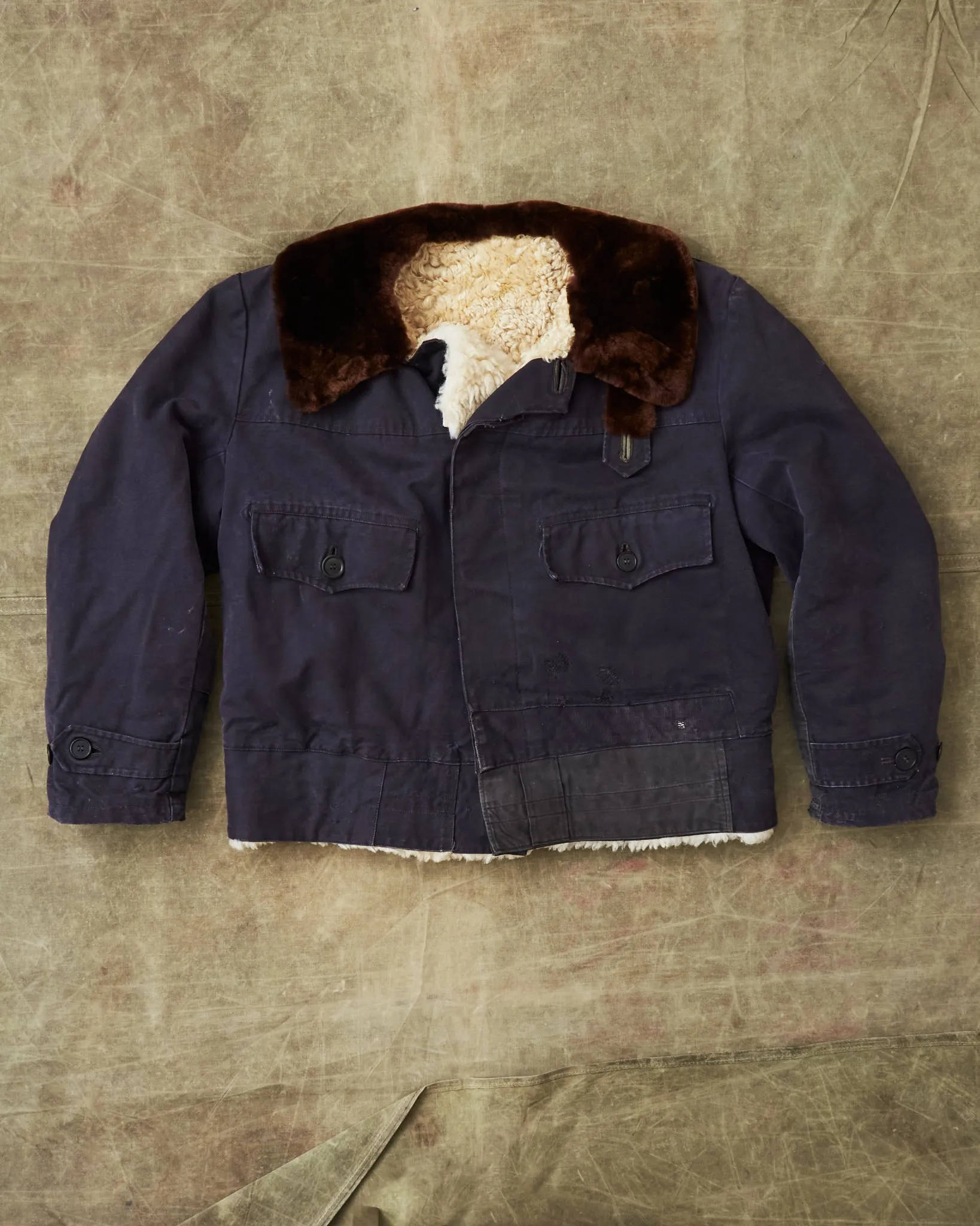 Vintage Swedish Air force Jacket "Pälsjacka M/1948"