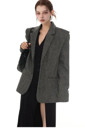Vintage Wool Tweed Blazer