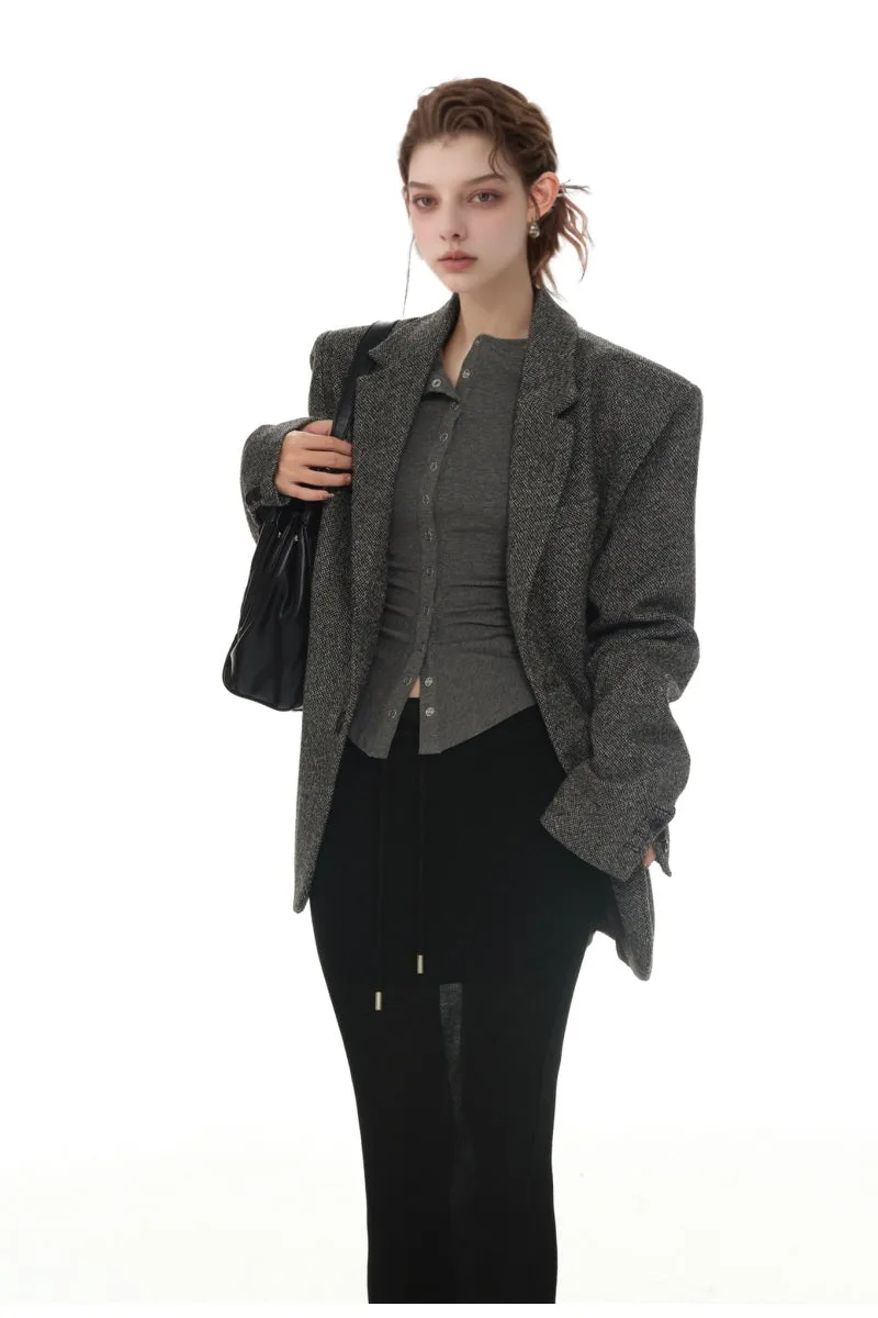 Vintage Wool Tweed Blazer