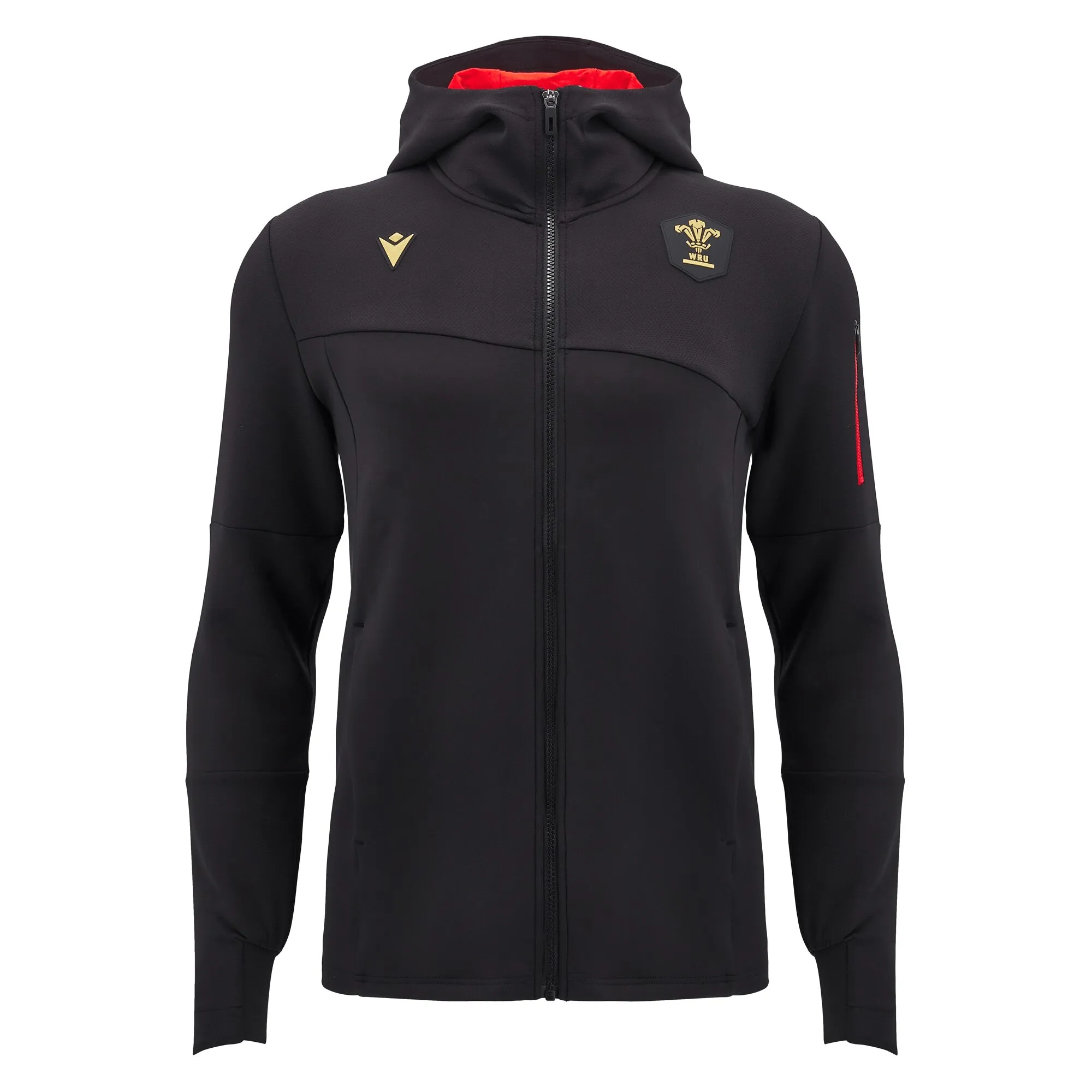 Wales 24/25 Full Zip Anthem Travel Hoodie by Macron