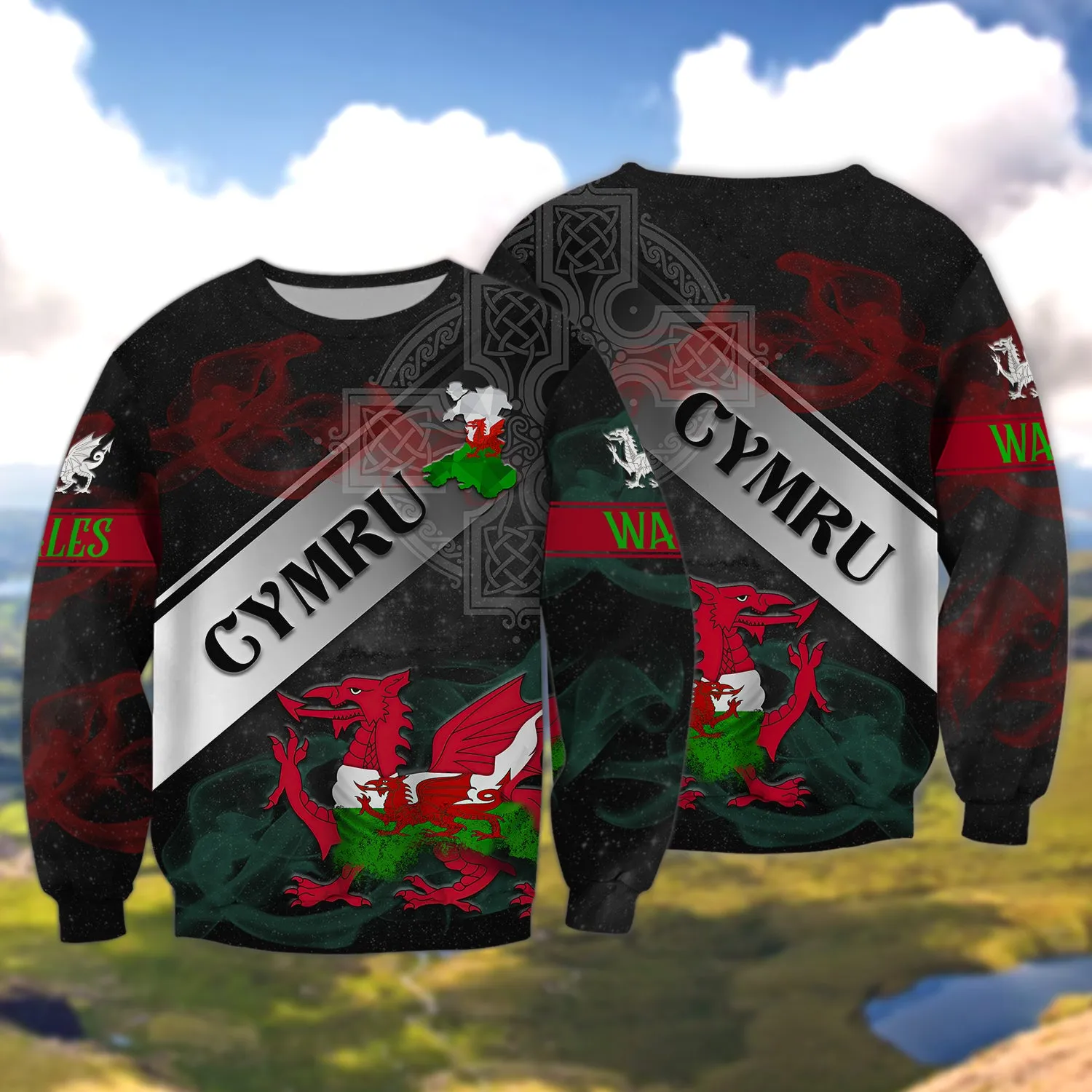 Wales Cymru - 3D Full Print - 1148