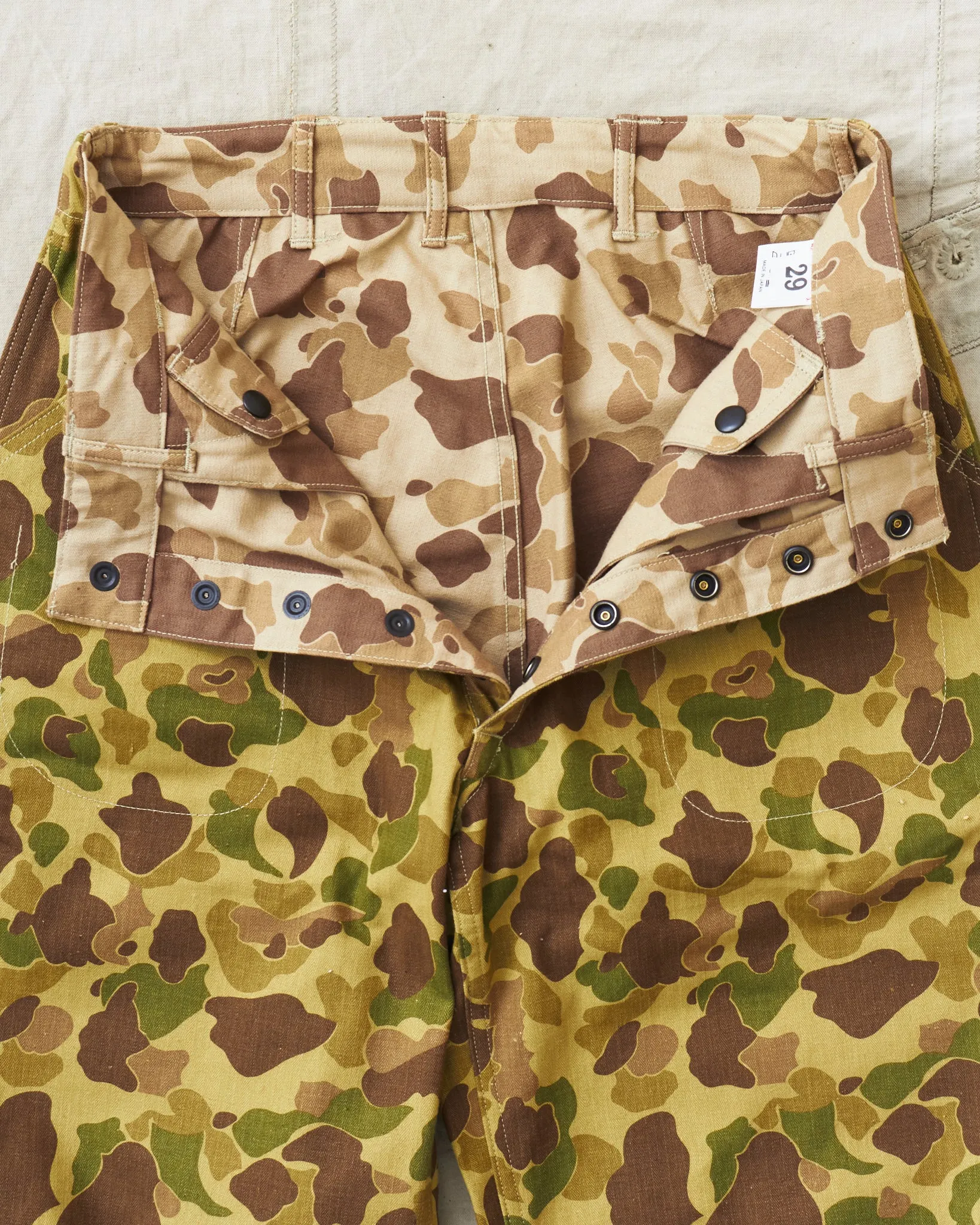 Warehouse & Co Lot. 1224 1940's USMC Parachutist Trousers Frog Skin Camo