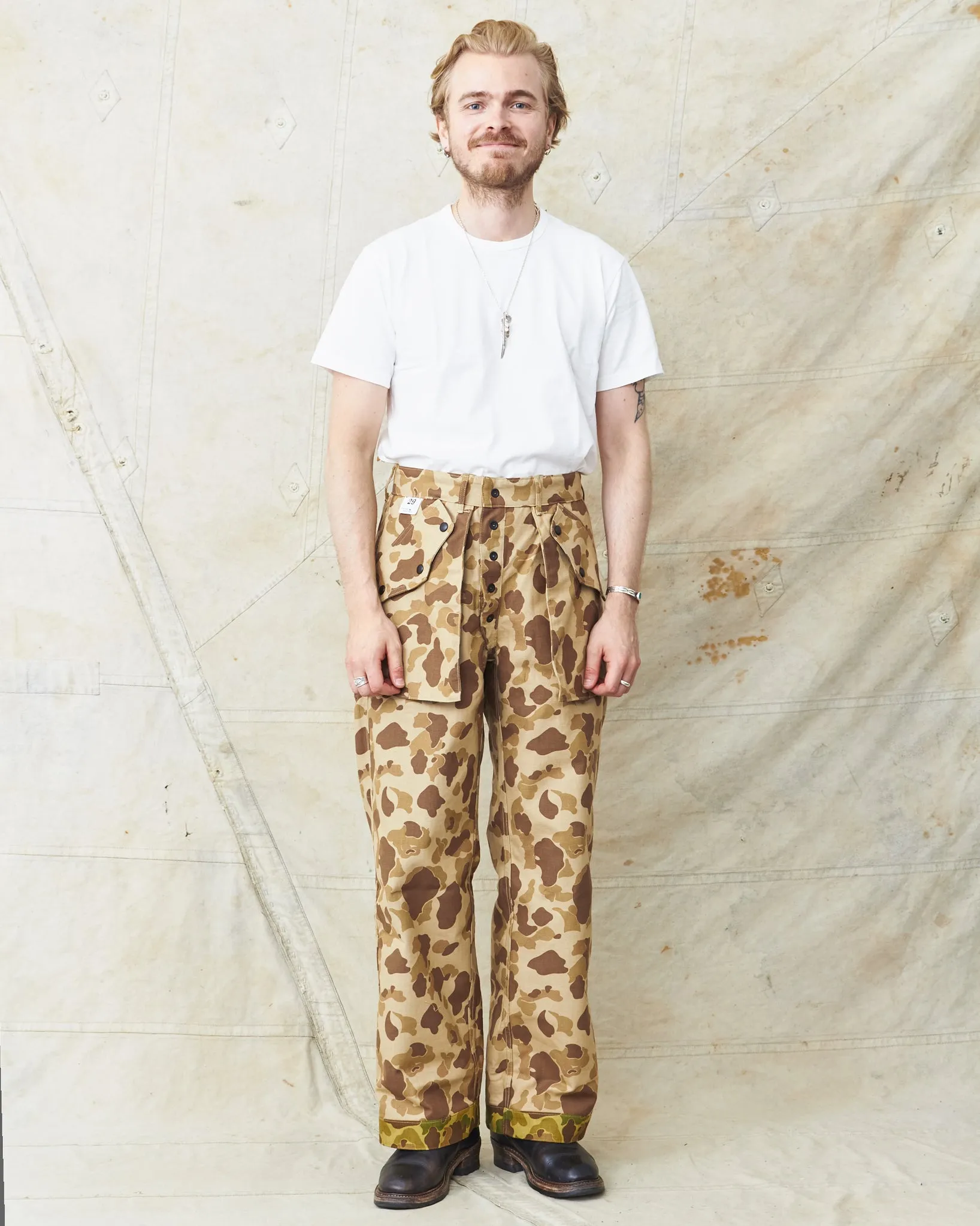 Warehouse & Co Lot. 1224 1940's USMC Parachutist Trousers Frog Skin Camo