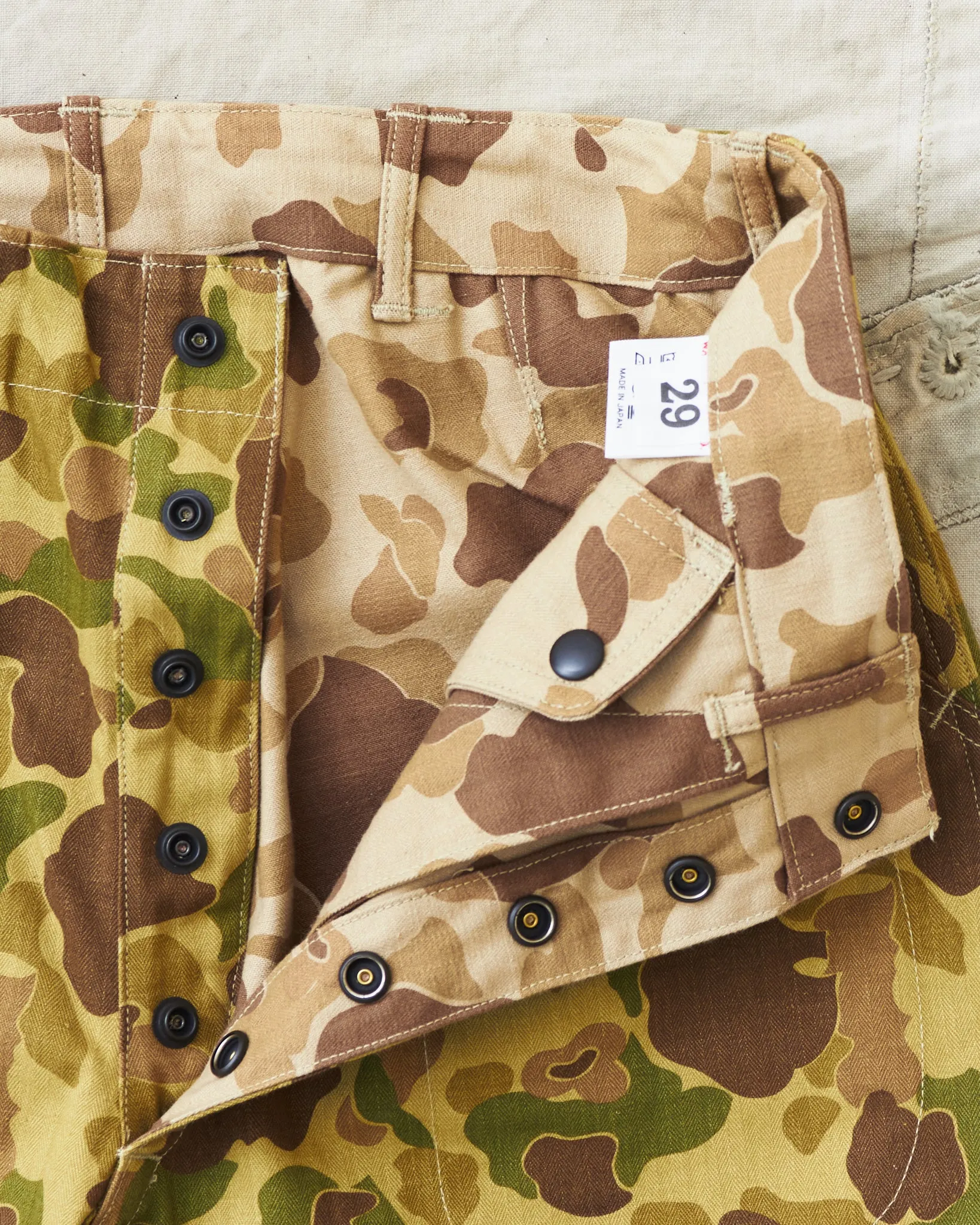 Warehouse & Co Lot. 1224 1940's USMC Parachutist Trousers Frog Skin Camo