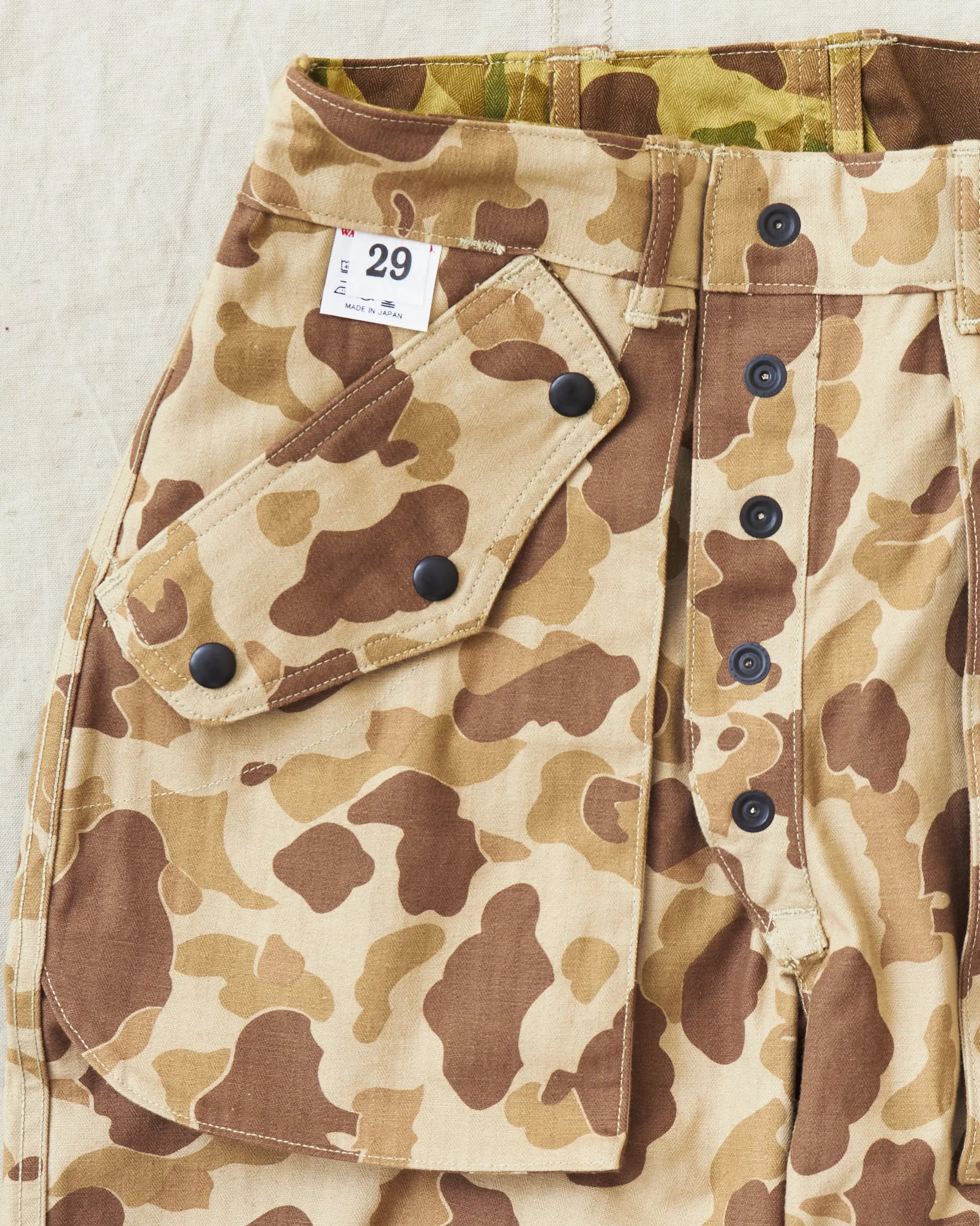 Warehouse & Co Lot. 1224 1940's USMC Parachutist Trousers Frog Skin Camo