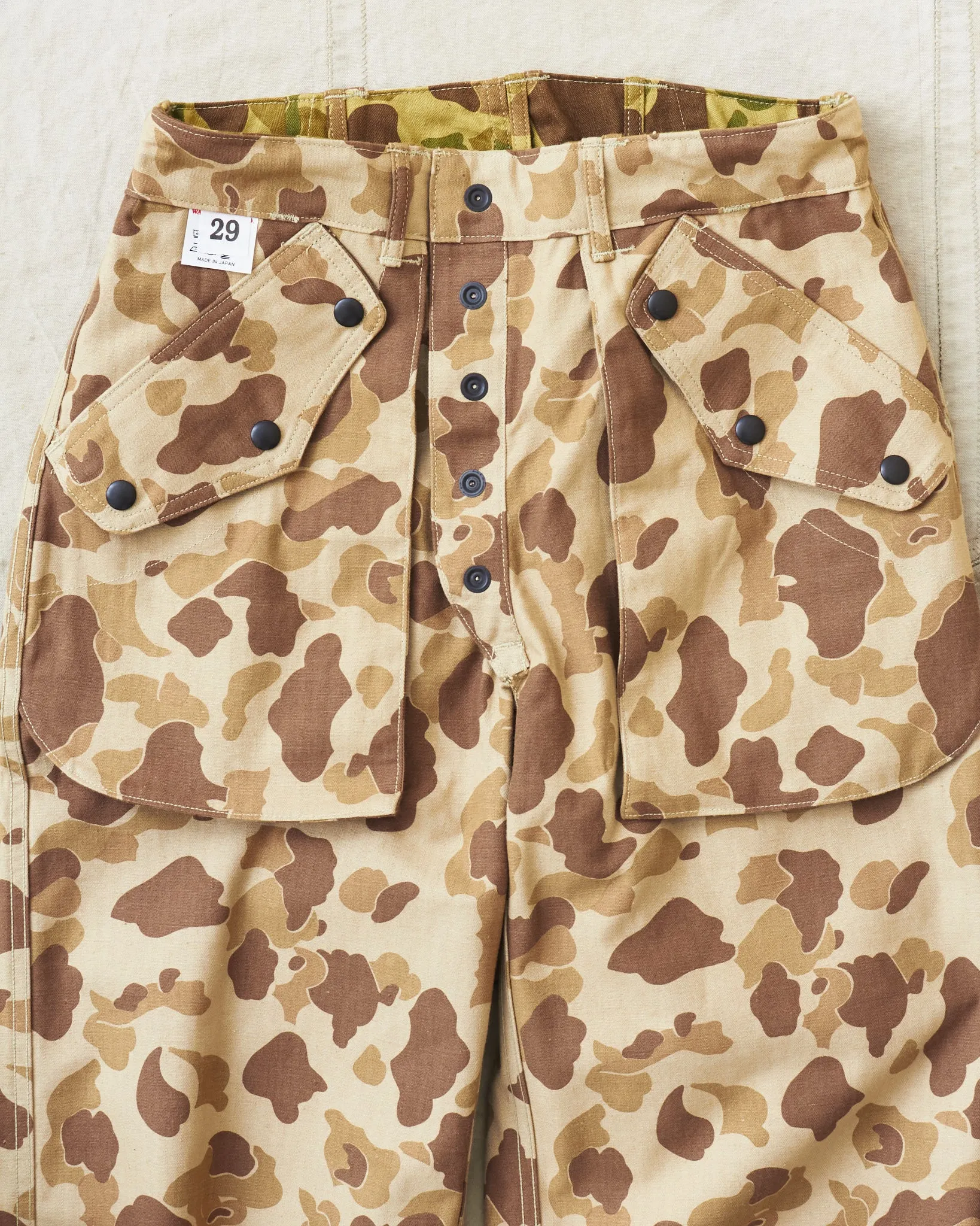 Warehouse & Co Lot. 1224 1940's USMC Parachutist Trousers Frog Skin Camo