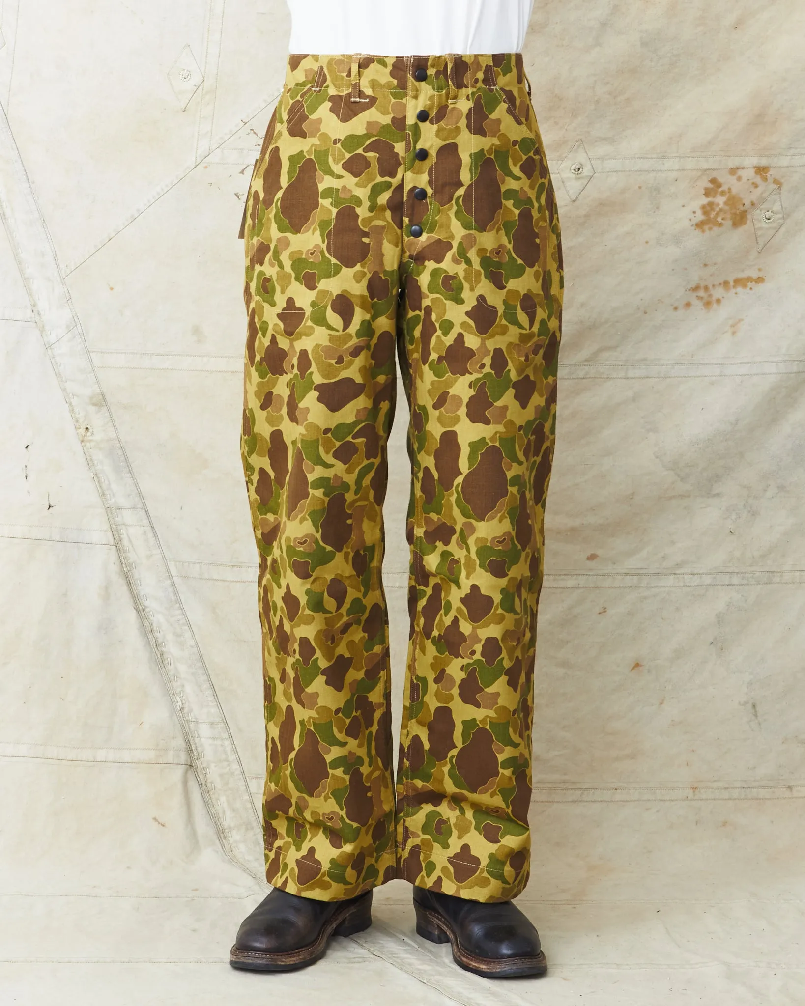 Warehouse & Co Lot. 1224 1940's USMC Parachutist Trousers Frog Skin Camo