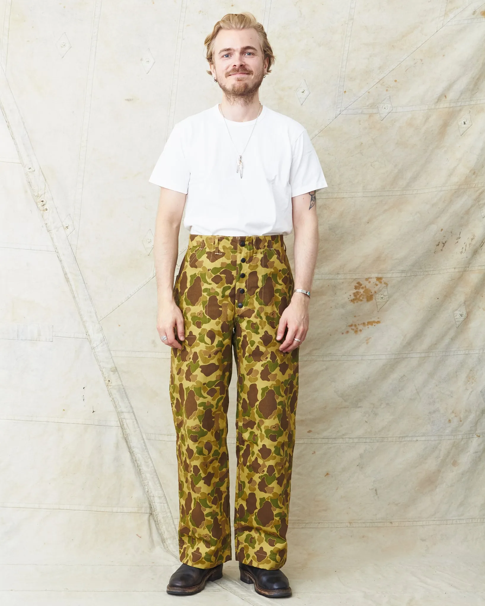 Warehouse & Co Lot. 1224 1940's USMC Parachutist Trousers Frog Skin Camo