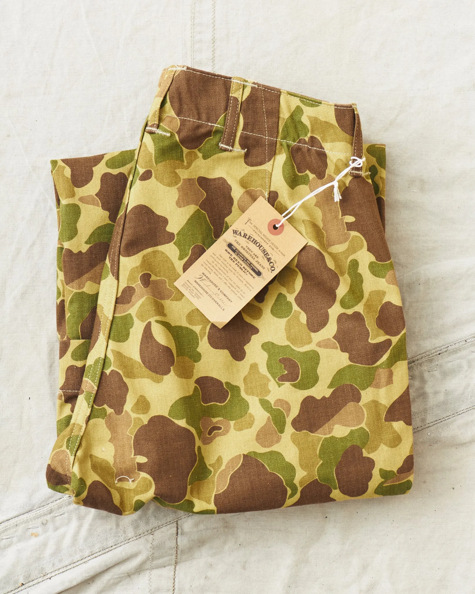 Warehouse & Co Lot. 1224 1940's USMC Parachutist Trousers Frog Skin Camo
