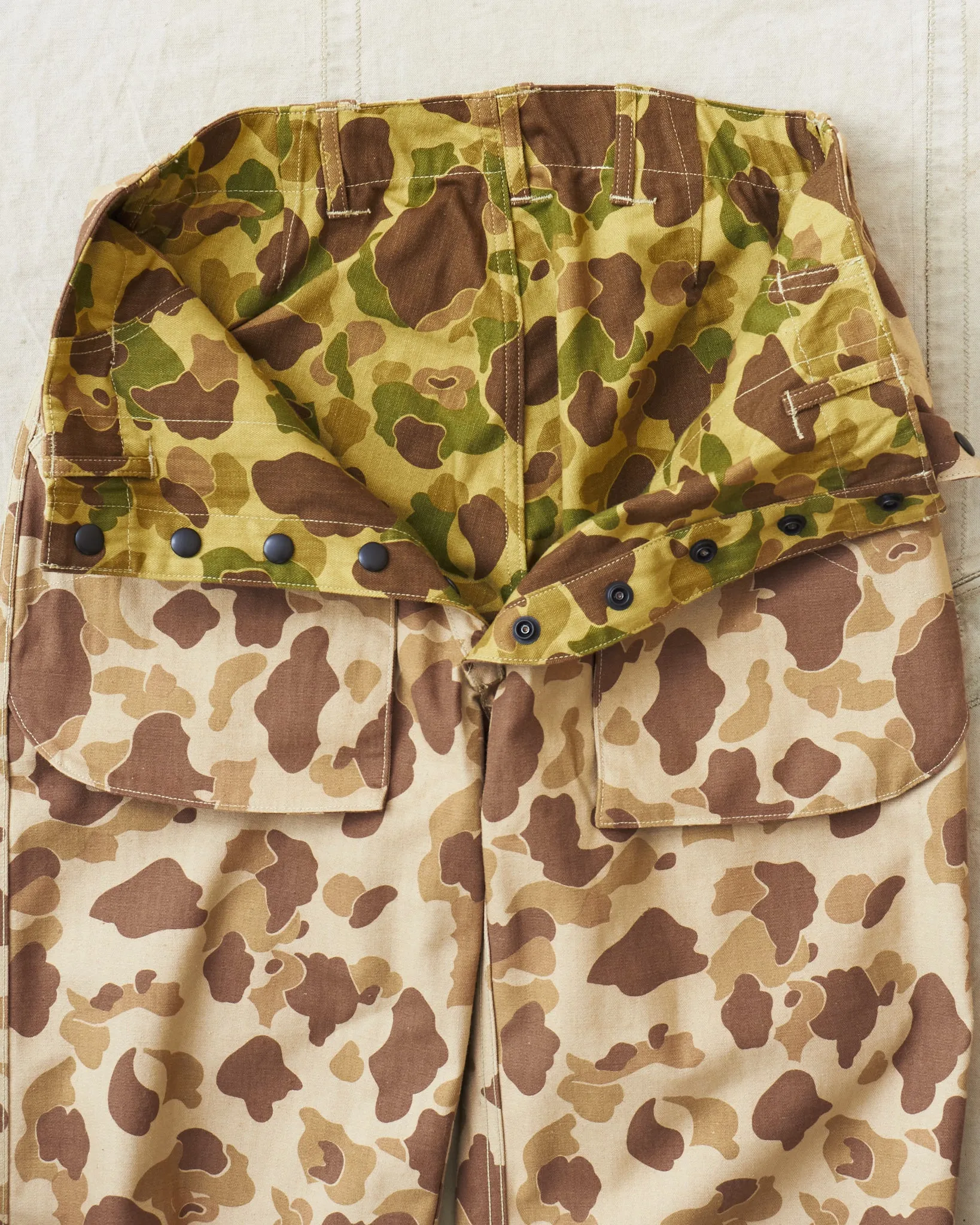 Warehouse & Co Lot. 1224 1940's USMC Parachutist Trousers Frog Skin Camo