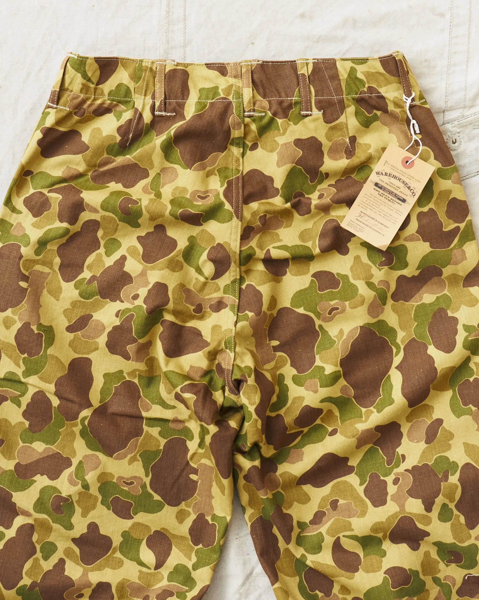 Warehouse & Co Lot. 1224 1940's USMC Parachutist Trousers Frog Skin Camo