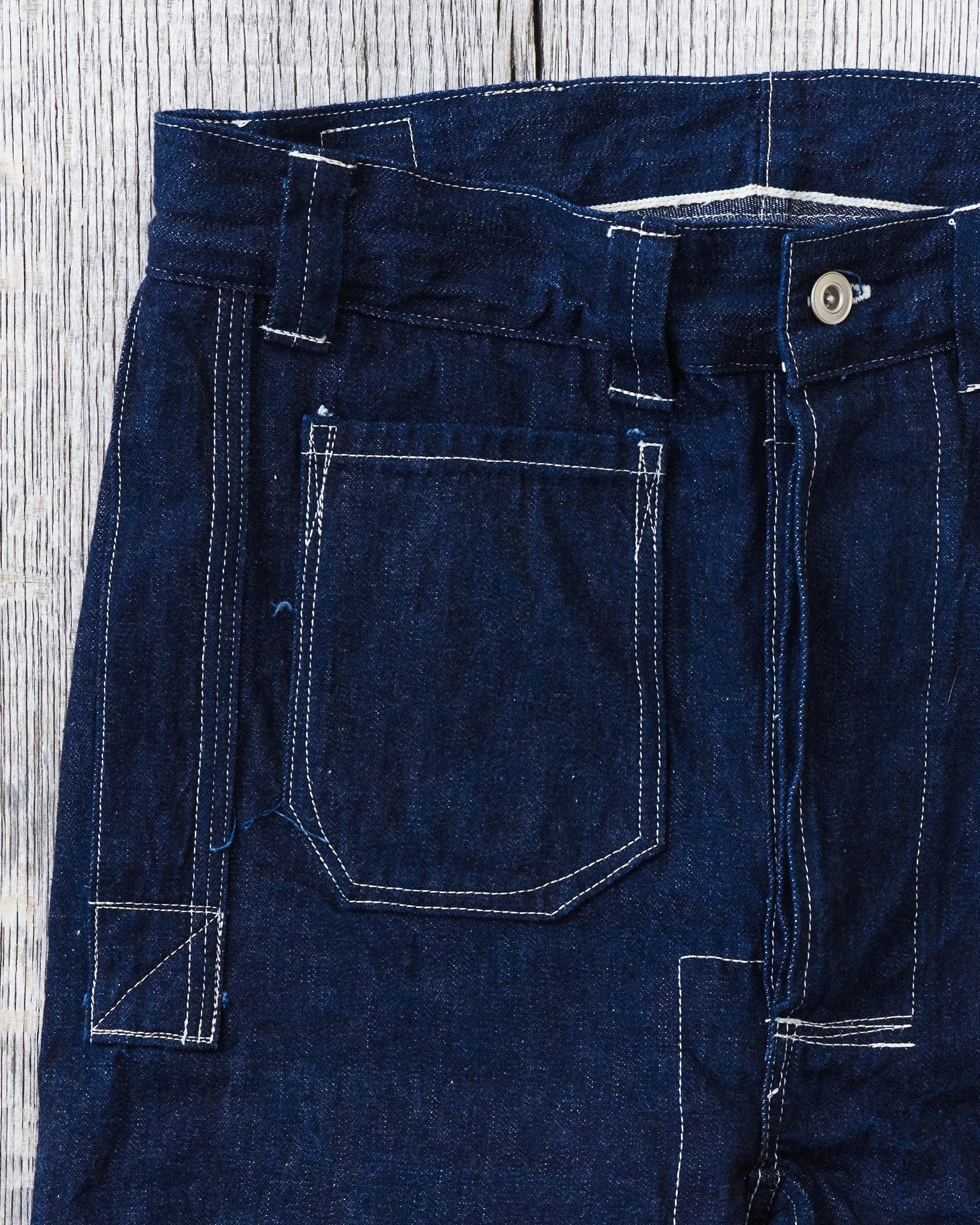 Warehouse & Co X John Gluckow Lot JG-01 1910s Netmaker's Trousers One Wash