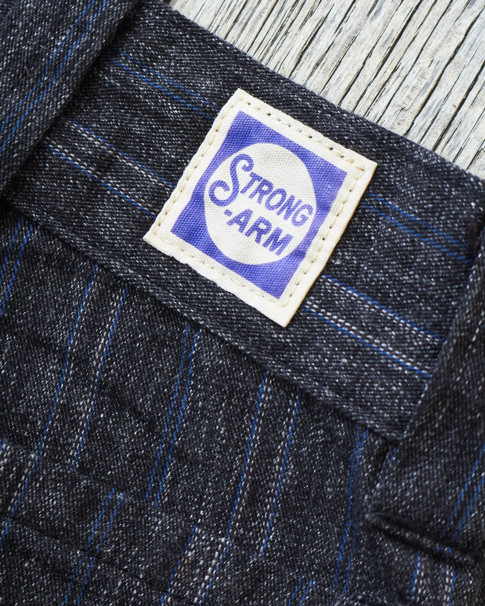 Warehouse & Co X John Gluckow Lot JG-01 1910's Netmaker's Trousers Stripe One Wash