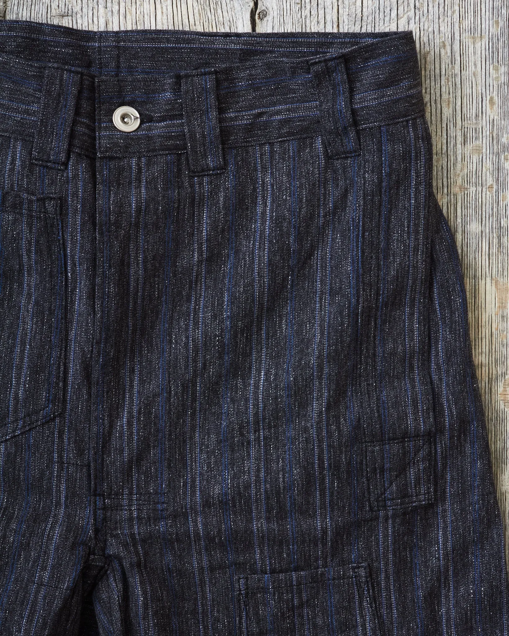 Warehouse & Co X John Gluckow Lot JG-01 1910's Netmaker's Trousers Stripe One Wash