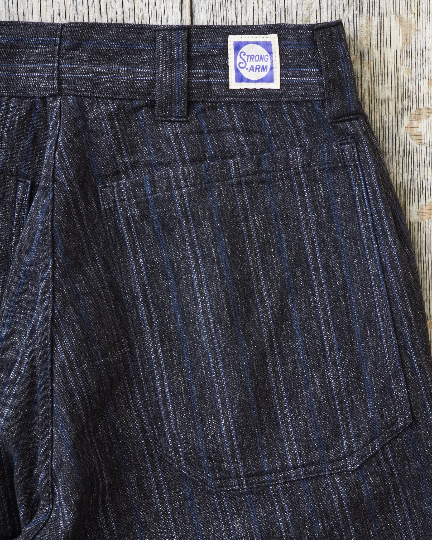 Warehouse & Co X John Gluckow Lot JG-01 1910's Netmaker's Trousers Stripe One Wash