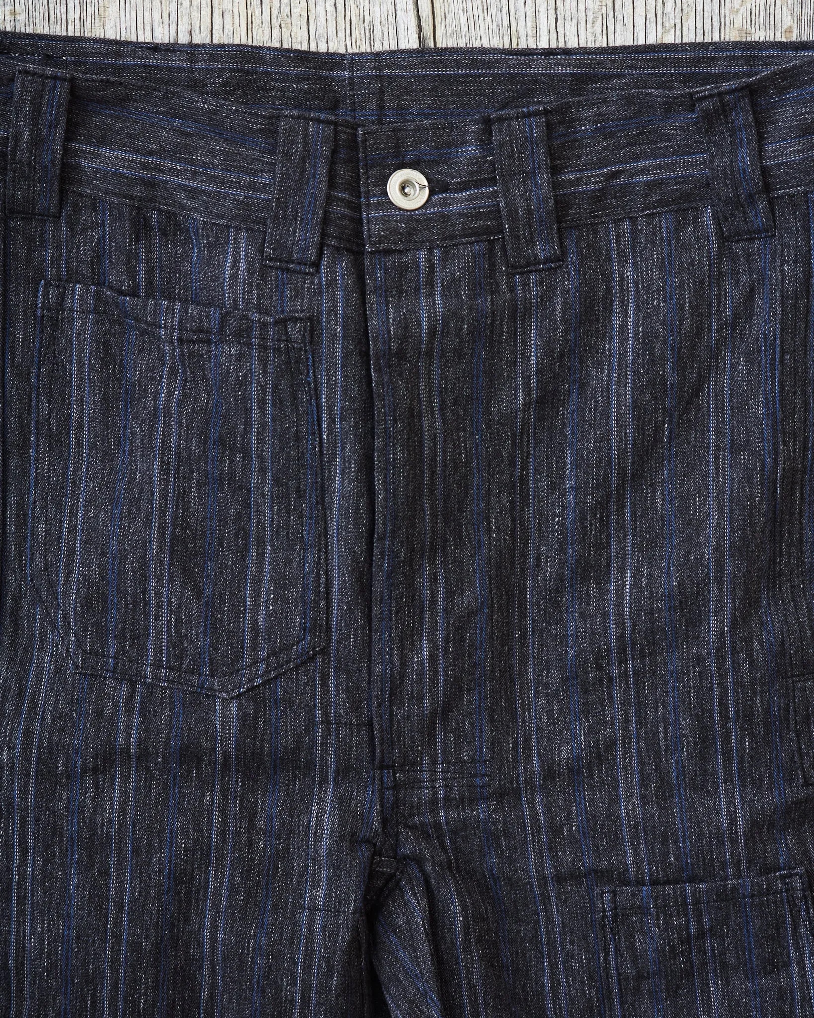 Warehouse & Co X John Gluckow Lot JG-01 1910's Netmaker's Trousers Stripe One Wash