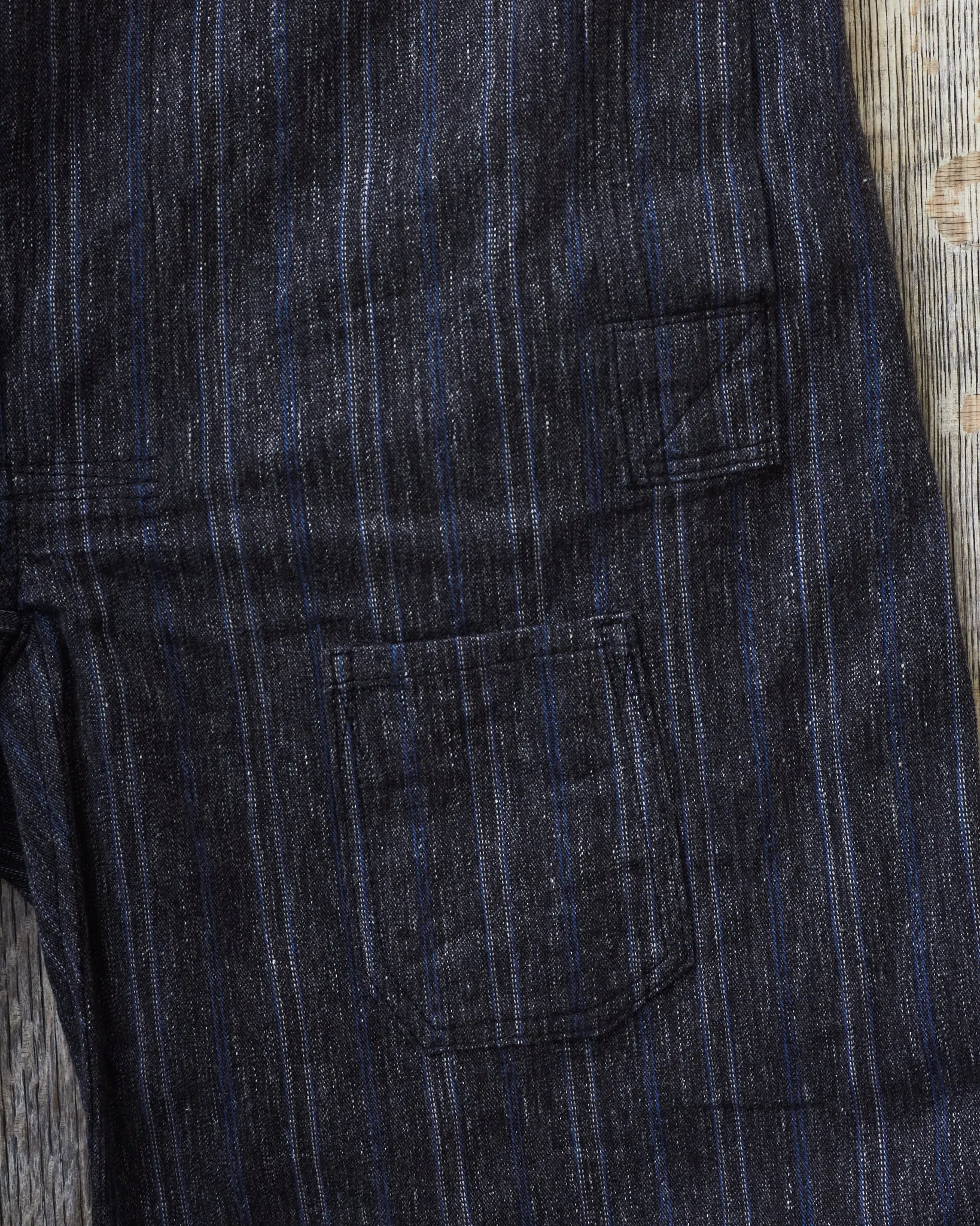 Warehouse & Co X John Gluckow Lot JG-01 1910's Netmaker's Trousers Stripe One Wash