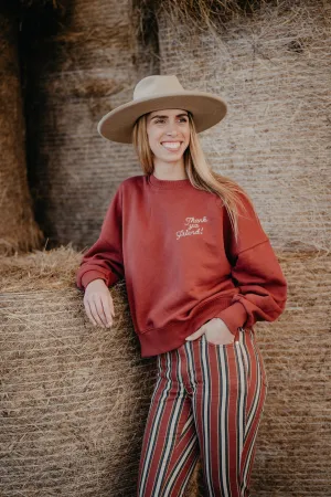 'Watermelon Moonshine' Wrangler x Lainey Crewneck (S-XL)