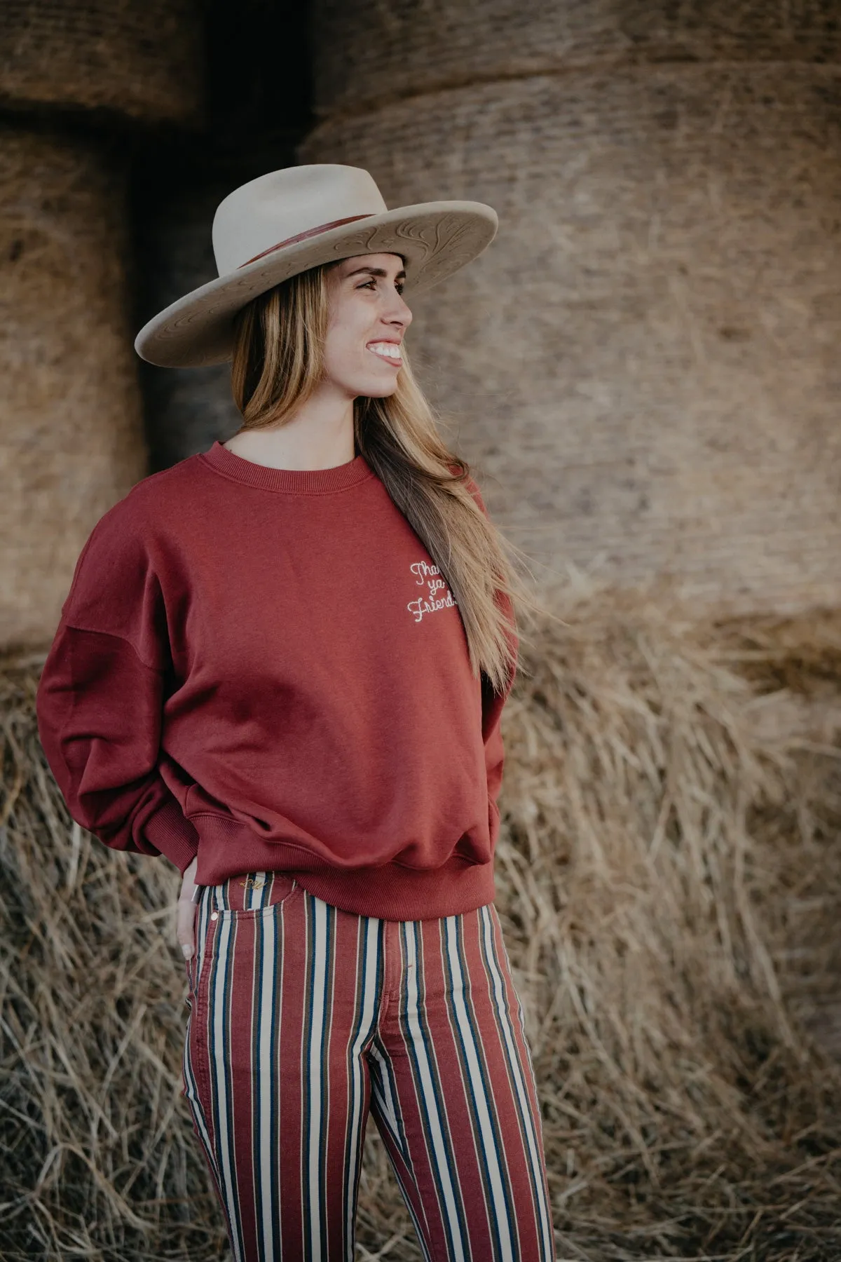 'Watermelon Moonshine' Wrangler x Lainey Crewneck (S-XL)