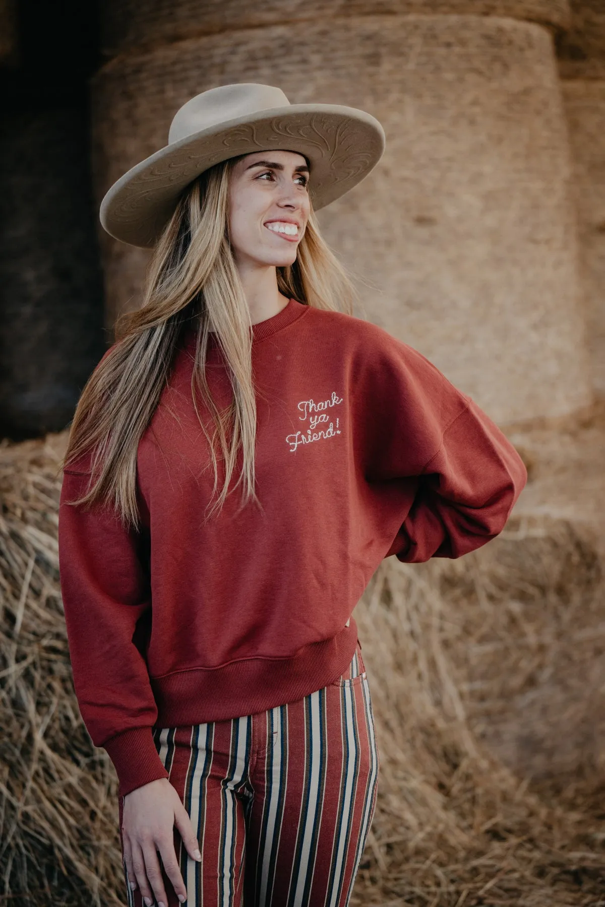 'Watermelon Moonshine' Wrangler x Lainey Crewneck (S-XL)