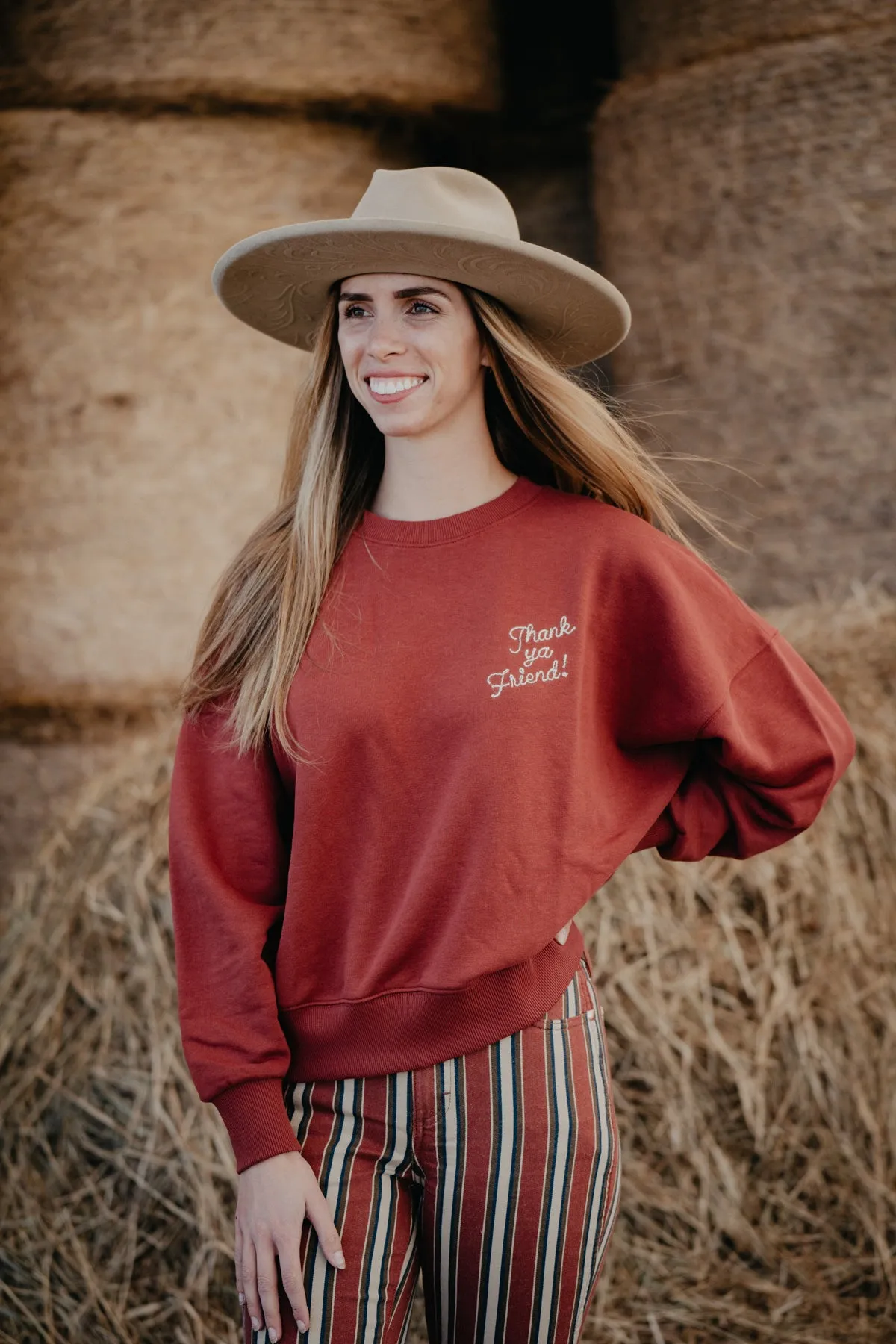 'Watermelon Moonshine' Wrangler x Lainey Crewneck (S-XL)
