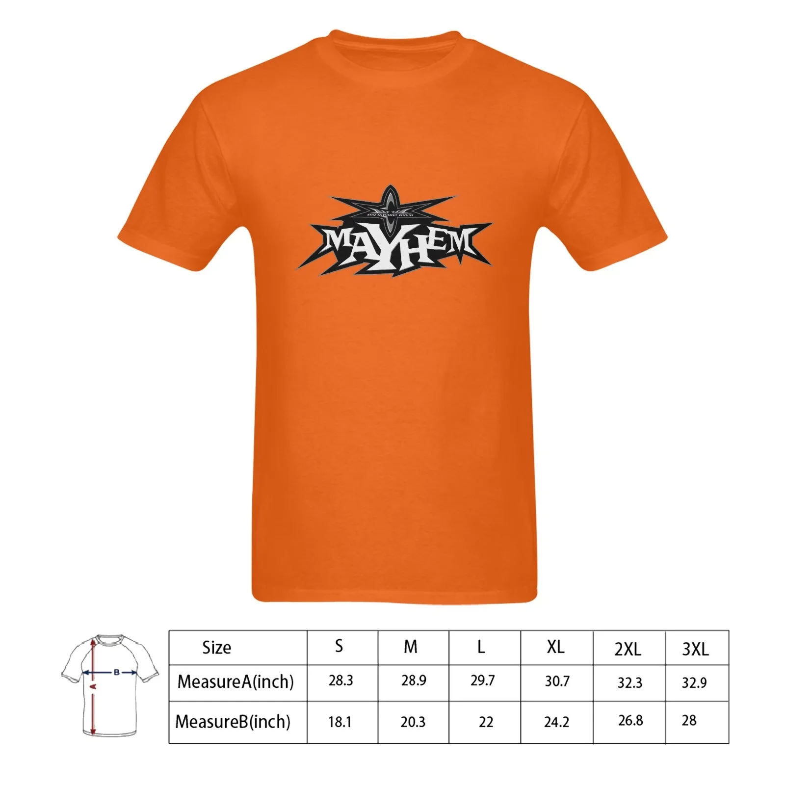 WCW Mayhem Men's T-shirt 100% Cotton