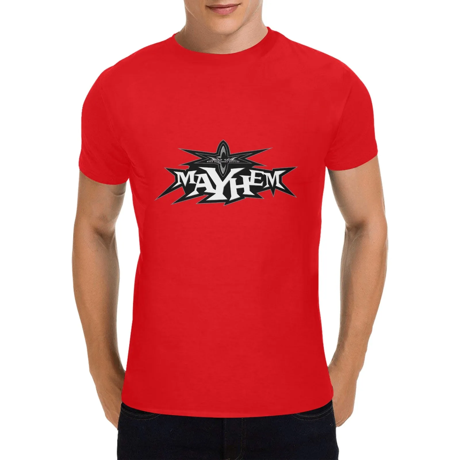 WCW Mayhem Men's T-shirt 100% Cotton