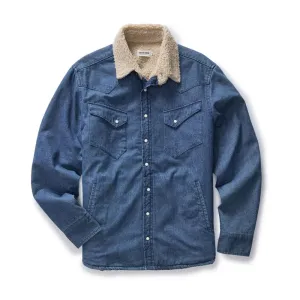 Western Shirt Jacket | Washed Indigo