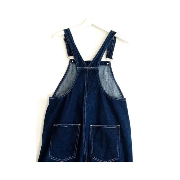 WeWoreWhat Basic Denim Overalls size S Dark Wash High Rise