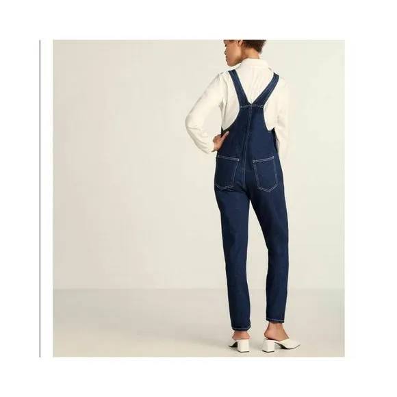 WeWoreWhat Basic Denim Overalls size S Dark Wash High Rise