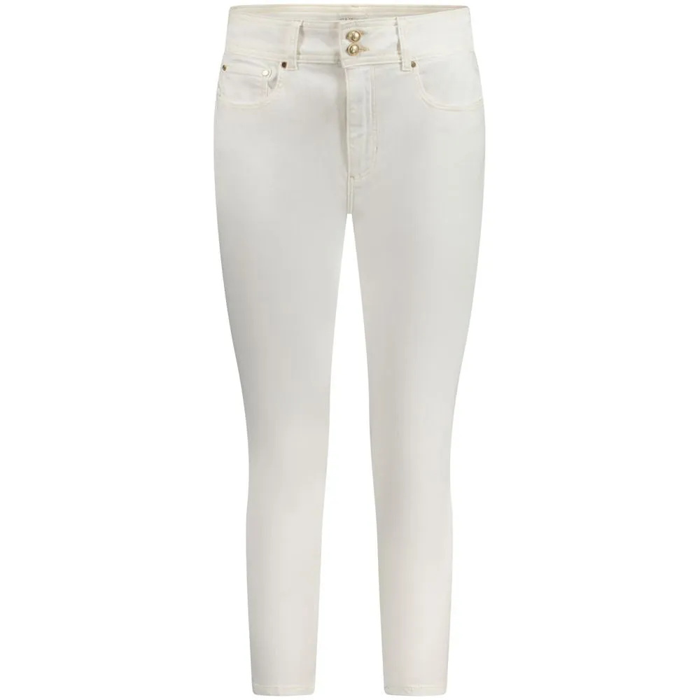 White Cotton Women Jeans