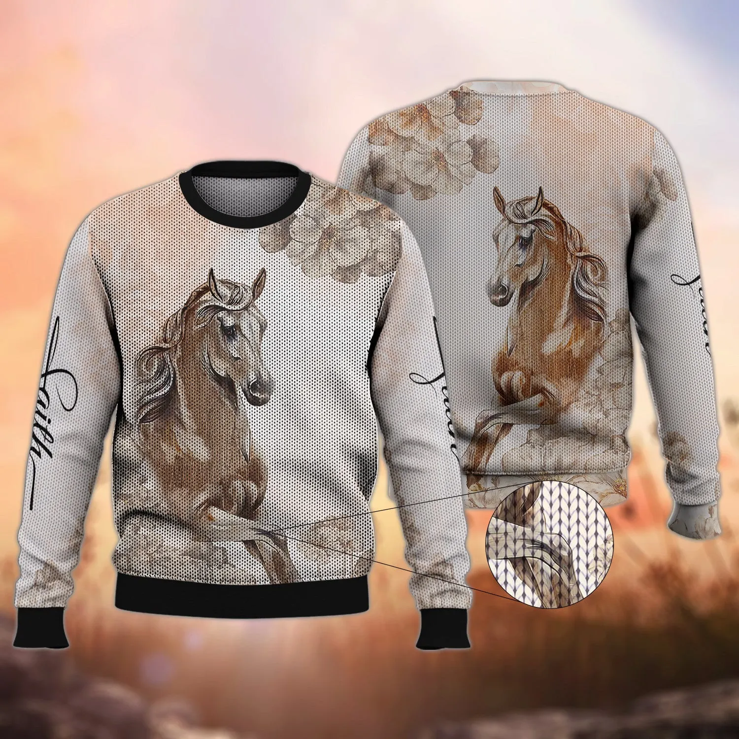 White Horse 3D Shirts Design, Love Horse Hoodie T Shirt