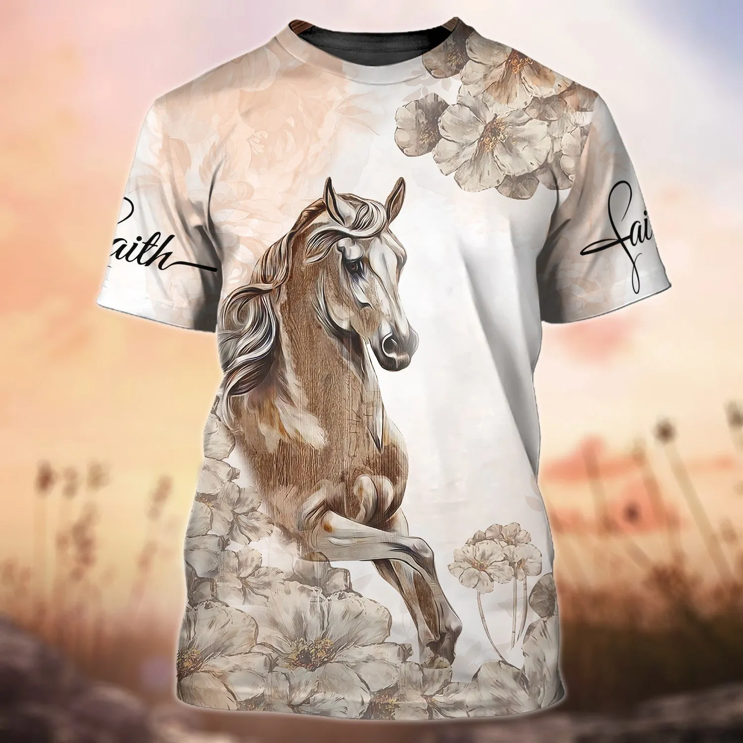 White Horse 3D Shirts Design, Love Horse Hoodie T Shirt