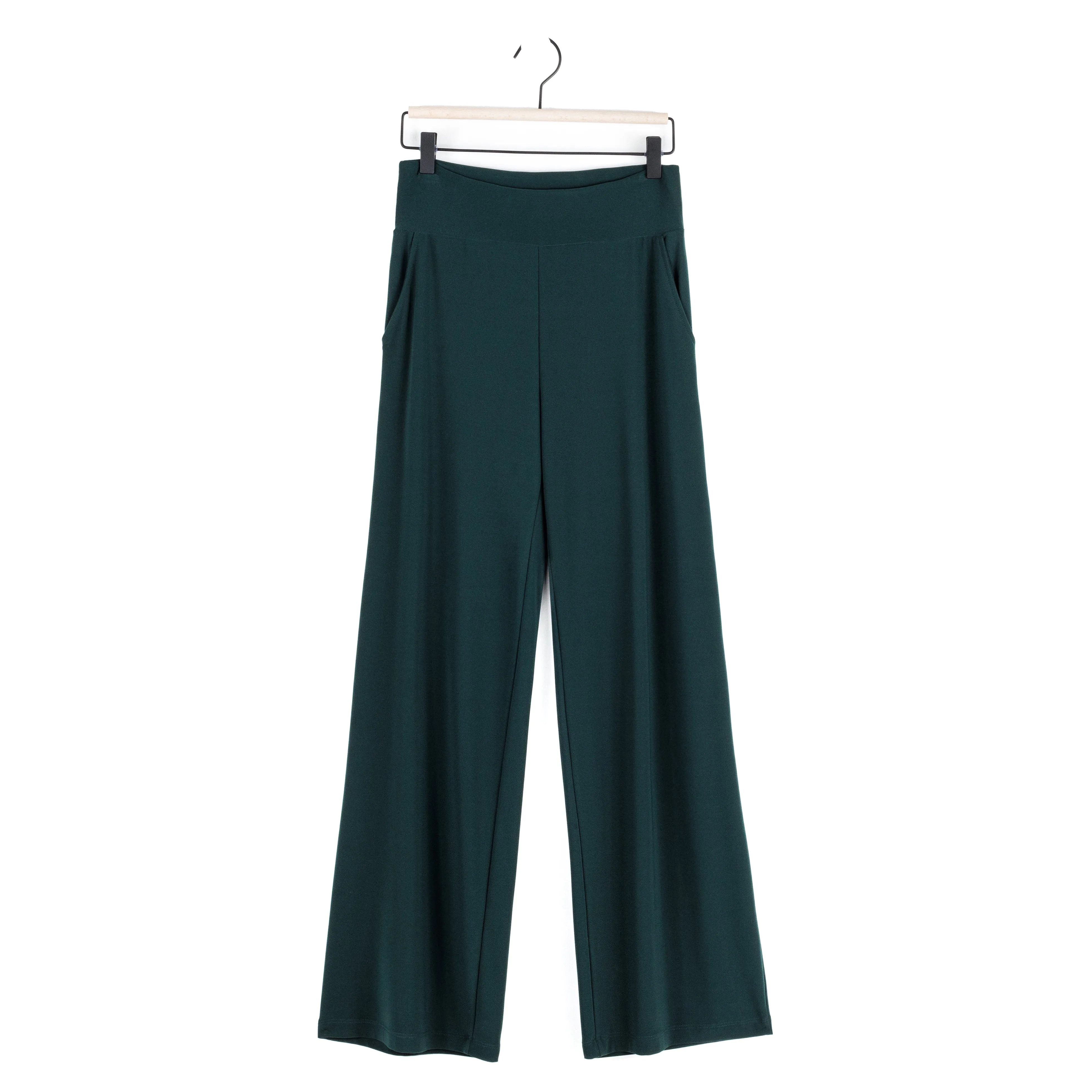 Wide Leg Pocket Pant - Hunter Green