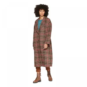 Wild Fable Women's Plaid Long Sleeve Oversized Button-Front Wool Coat