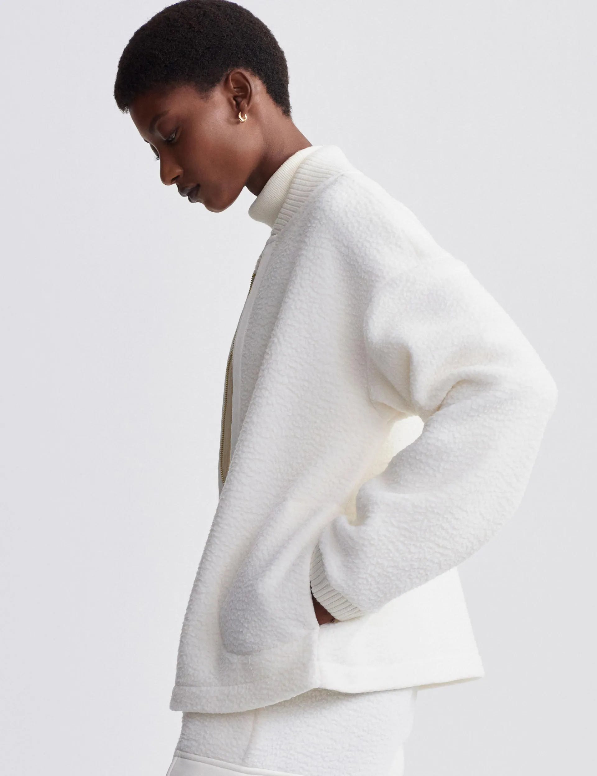 Willmont Patch Pocket Fleece - Egret
