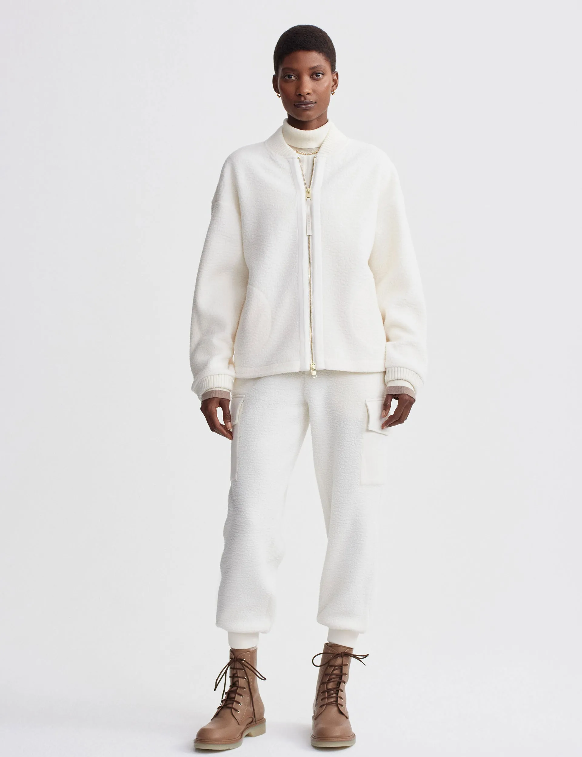 Willmont Patch Pocket Fleece - Egret