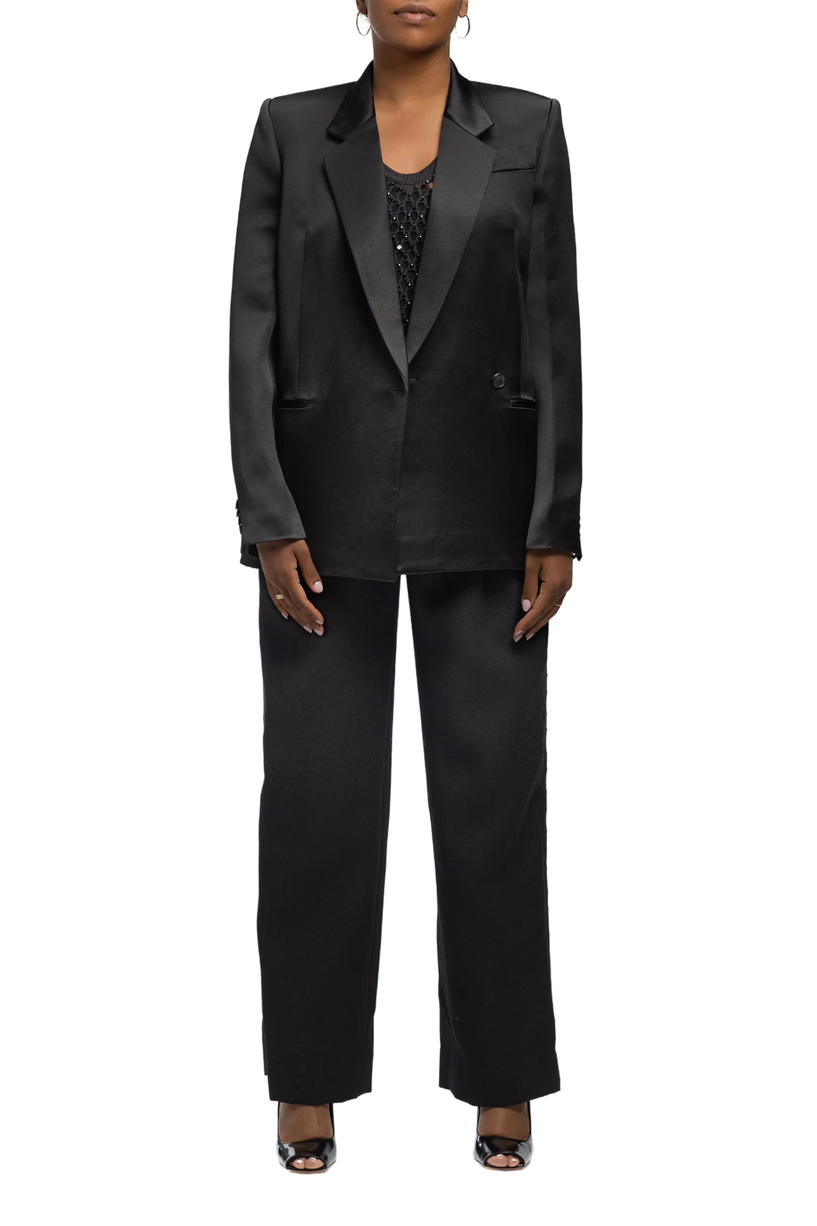 Willow Satin Blazer