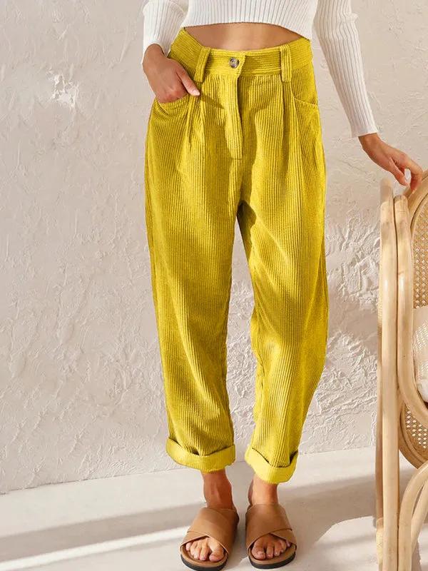 Windsor High Waist Corduroy Lounge Pants