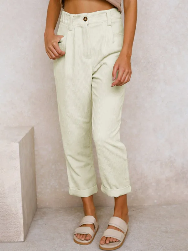 Windsor High Waist Corduroy Lounge Pants
