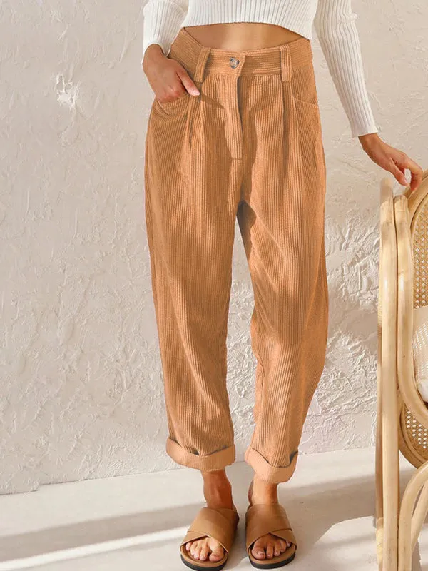 Windsor High Waist Corduroy Lounge Pants