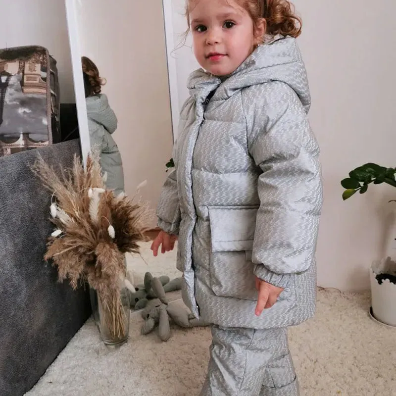 Winter Kids' Duck Down Snowsuits