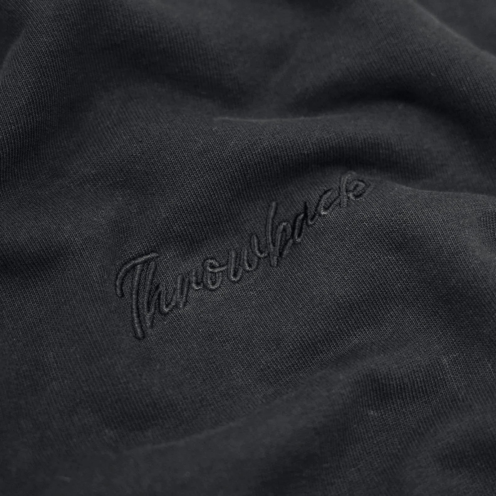 Winter Script Wash Hoodie - Black