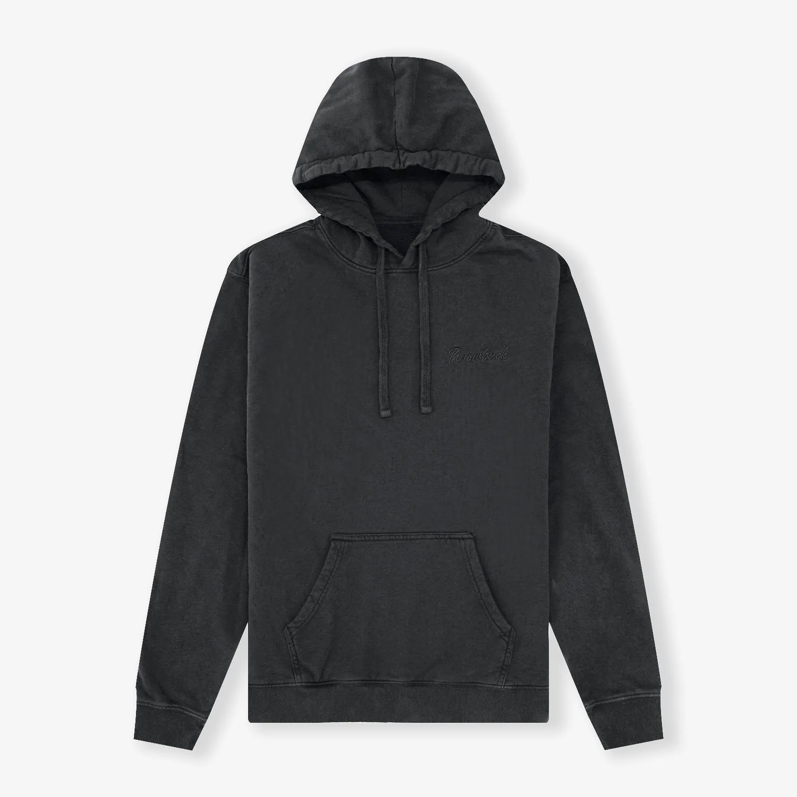Winter Script Wash Hoodie - Black