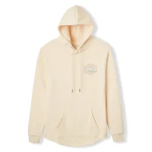 WIRE WAVE DROP CUT HOODIE - SAND