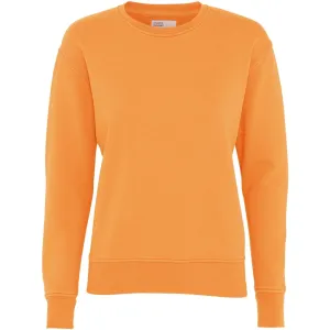 Women Classic Organic Crew Sweater sandstone orange
