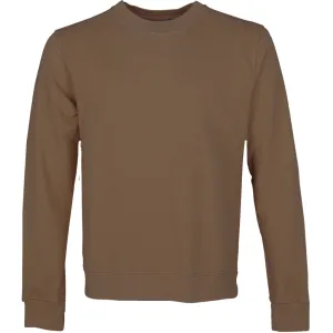 Women Classic Organic Crew Sweatshirt in Sahara Camel
