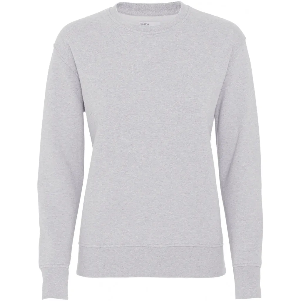 Women Classic Organic Crew Sweatshirt in snow melange