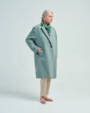 women oversized coat cashmere blend