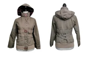 WOMEN SIZE SMALL - SCHWIING Fitted Jacket, Hooded EUC B45